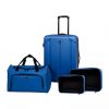Luggage Set Skyline 24 in Spinner Suitcase 18 in Duffel Bag 2 Packing Cubes Blue 1