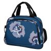 Luggage Set Skyline 24 in Spinner Suitcase Carry Tote and Cosmetic Bag Floral Blue 6