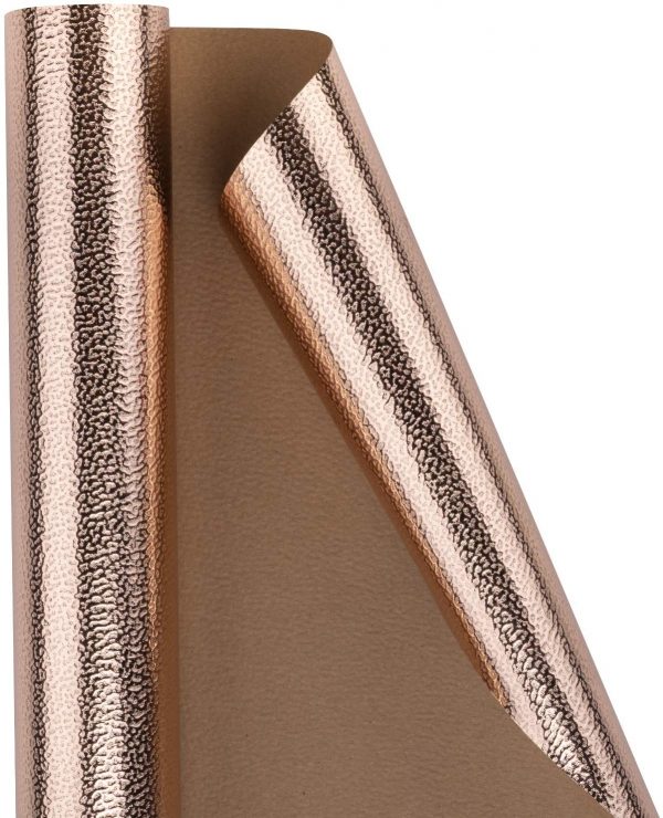 Wrapping Paper Roll Wrapaholic Embossing Lychee Leather Grain Rosegold 30in x 16 2