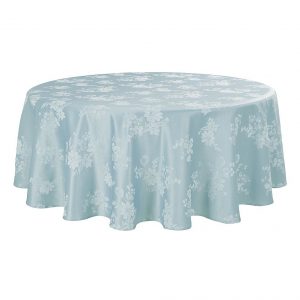 60" X 104"  Wedding Party Oblong Mist Spring Jubilee Damask Tablecloth 