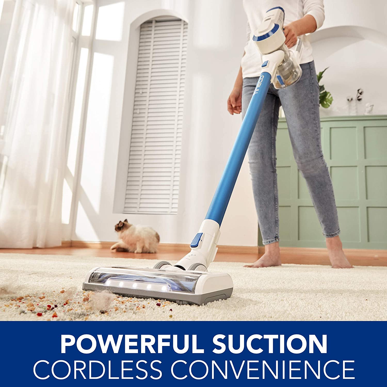 Tineco Full Size LED Soft Roller Hard Floor Power Brush Attachment for A10, A11 Vacuum Cleaners