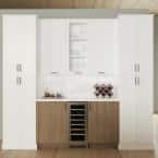 white hampton bay assembled kitchen cabinets bls36 mlwh fa 145 1